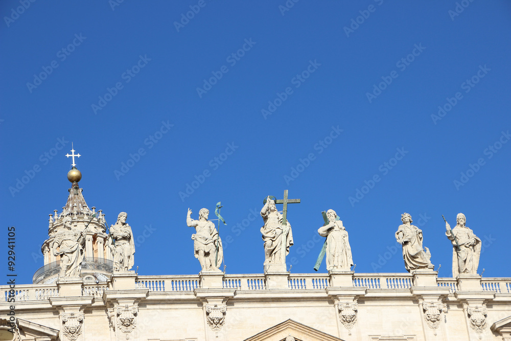 Rome,Italy,Basilica di San Pietro,fragment. Rome,Italy,Basilica di San Pietro,fragment.