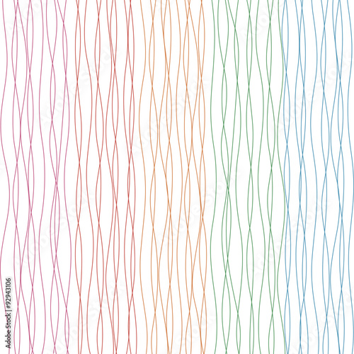 Colorful wavy lines