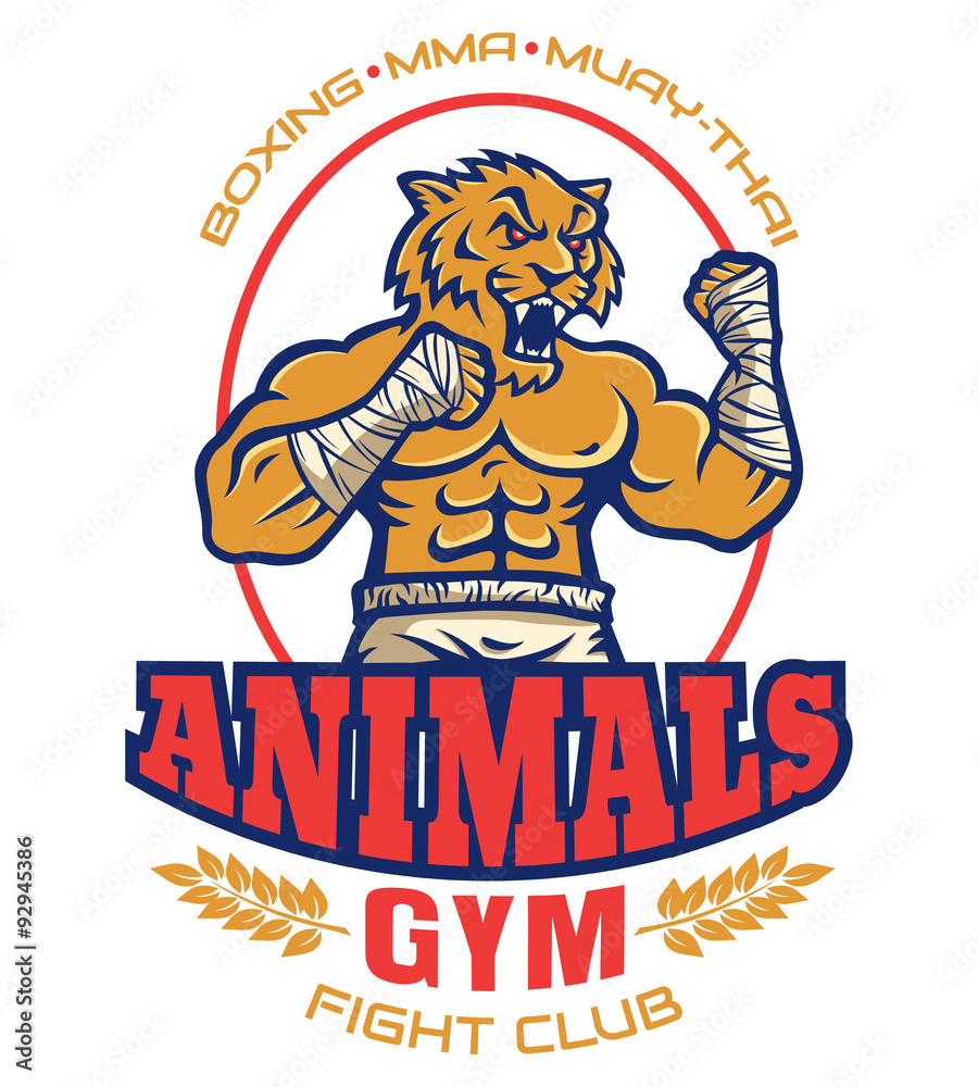 sport logo for fighting club