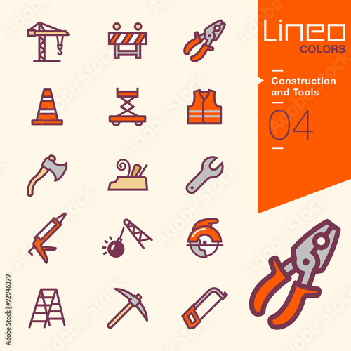 Lineo Colors - Construction and Tools icons