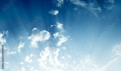 Fotografie Sunny sky abstract background