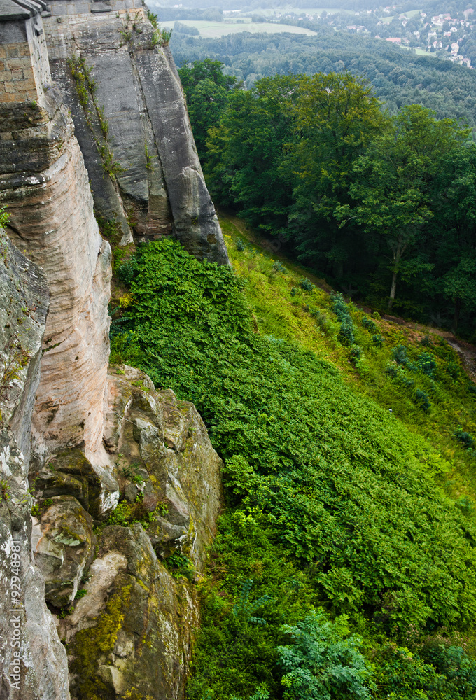 Fototapeta premium View on a detail of konigstein fortress