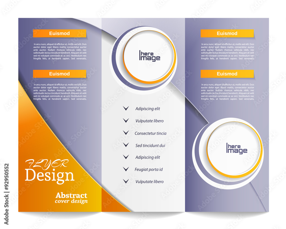 Tri-fold brochure template Tri-fold brochure template