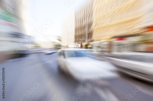 traffic in the city blurred motion © babaroga