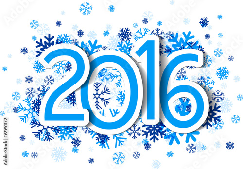 2016 New Year sign.