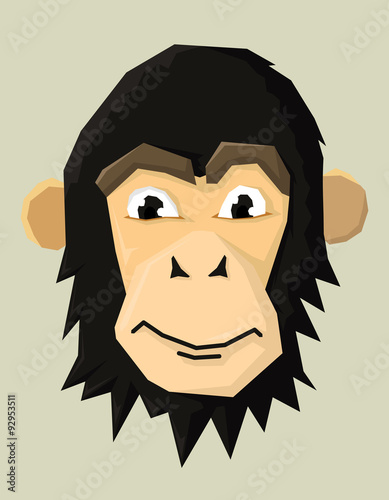 Vector illustration of a Monkey. 