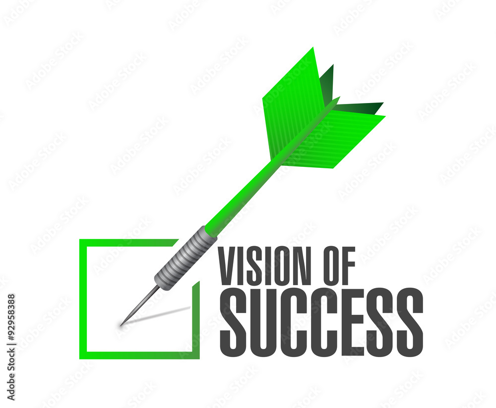 vision of success check dart sign concept vision of success check dart sign concept