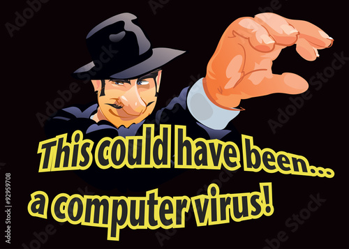 Stealing information spy. Vector