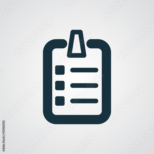 Flat Checklist icon