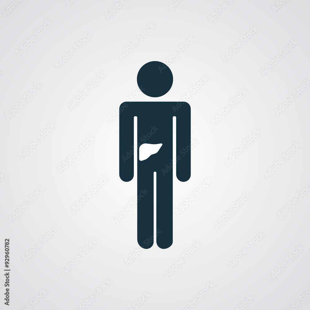 Flat Liver icon