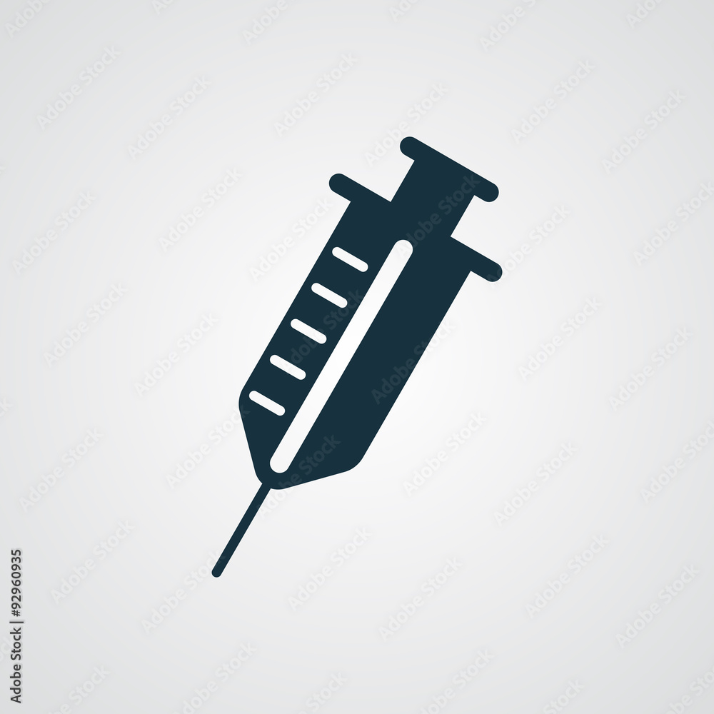 Obraz premium Flat Syringe icon