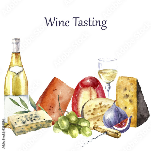 Watercolor food illustration.
