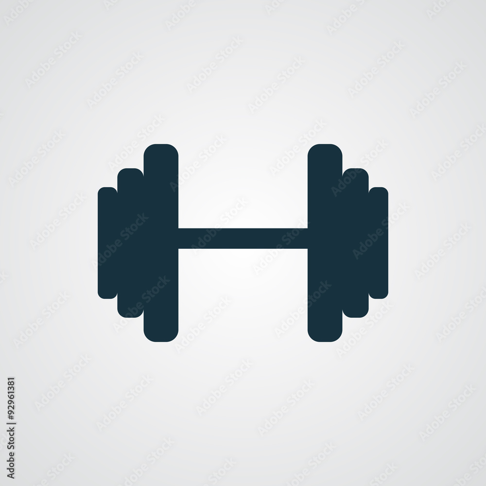 Flat Dumbbell icon Flat Dumbbell icon