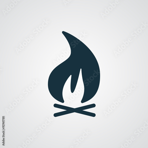 Flat Bonfire icon