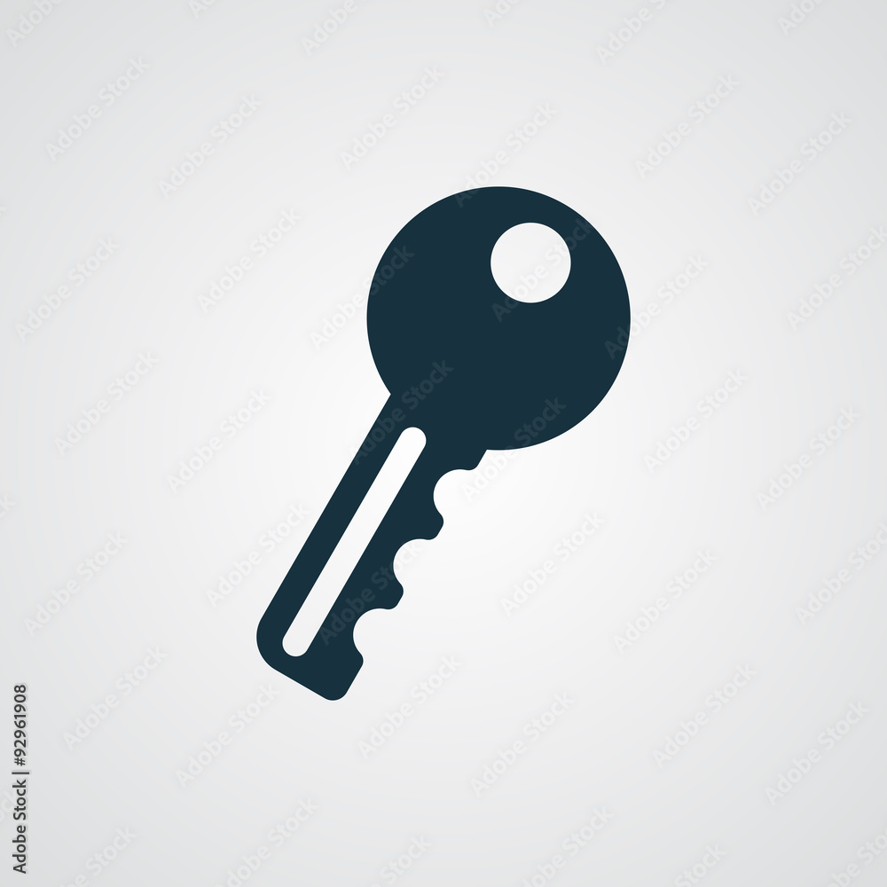 Flat Key icon Flat Key icon