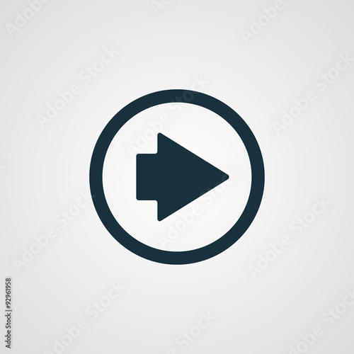 Free Download Flat Arrow Right icon - GFXLoad