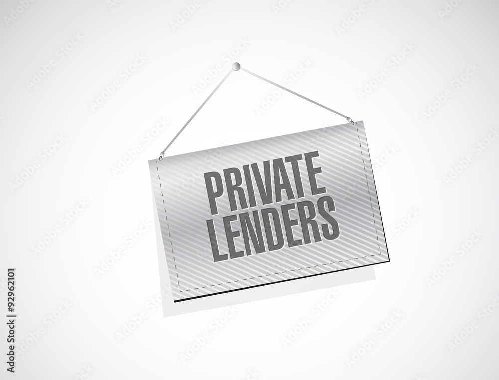 private lenders banner sign concept