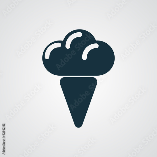Flat Ice Cream icon