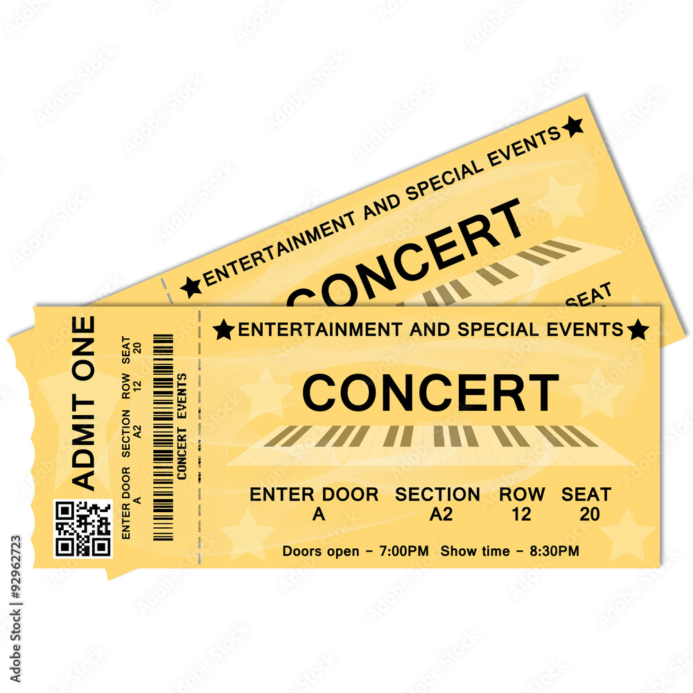 Fototapeta premium Concert Tickets