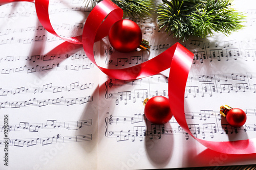 Christmas decor on music no...