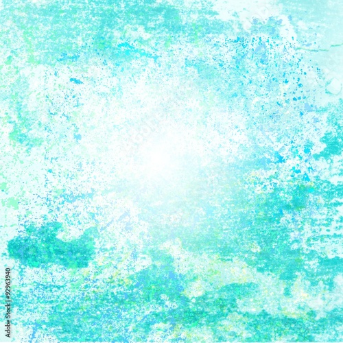 Abstract Blue Tosca and White Background