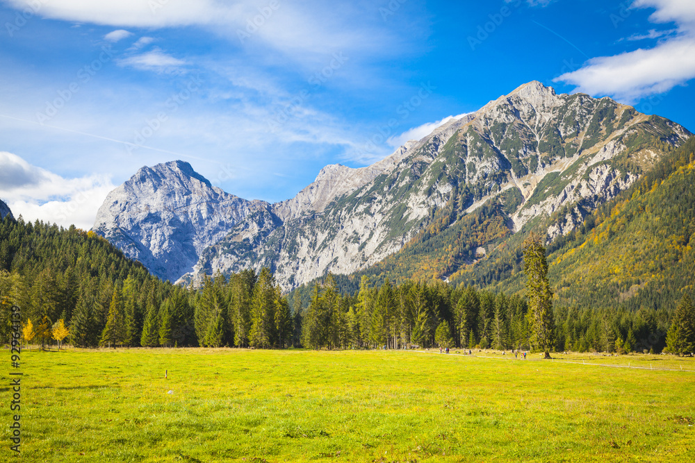 Karwendel gebirge in Tirol in Österreich