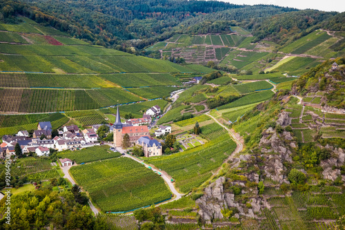 View over the Village of Mayschoss in Ahr Valley,Germany