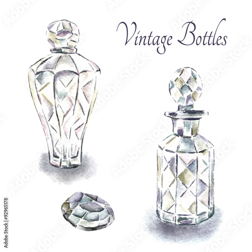 Vintage perfume bottles.