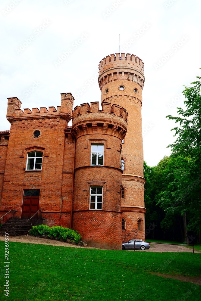Raudone old red bricks castle ensemble on June 27, 2015 Raudone old red bricks castle ensemble on June 27, 2015