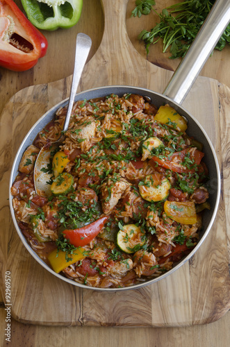 Chicken and chorizo jambalaya