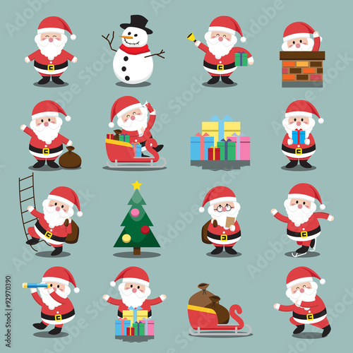  Santa Clauses set for christmas