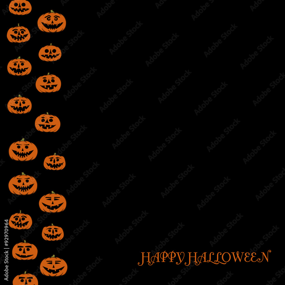 hand drawn jack-o-lantern vector background hand drawn jack-o-lantern vector background