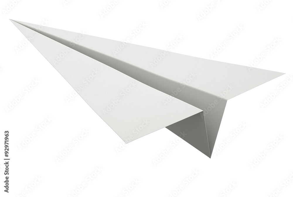 Paper Plane Isolated on White Paper Plane Isolated on White