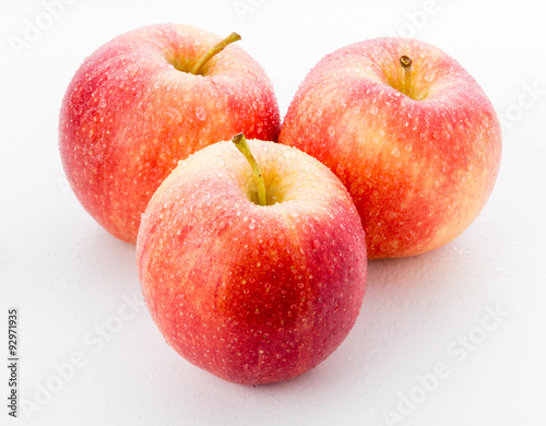 Fresh Red apples isolated on white background