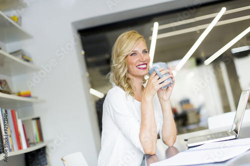 Young woman in the office