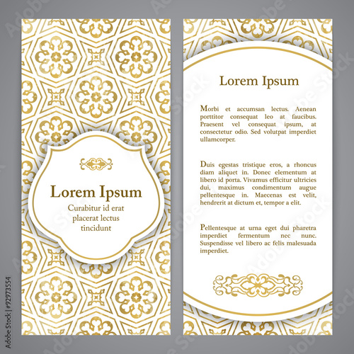 Flayers with girih decor