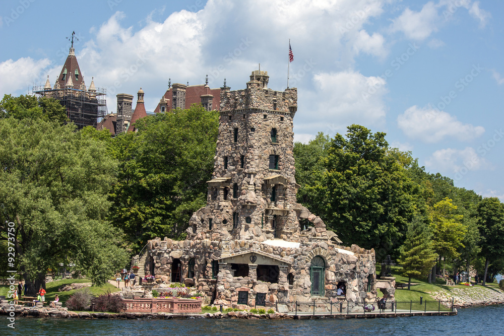 Panoramic View Alster Tower Boldt Castle on Heart Island USA