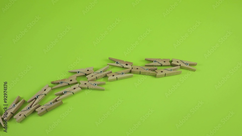 Animation of clothespins showing the word of Idea. Animation of clothespins showing the word of Idea.