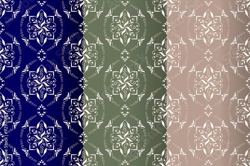 Set of three seamless texture.