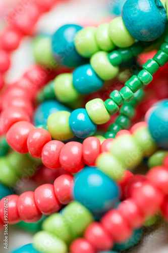 Colored glass beads