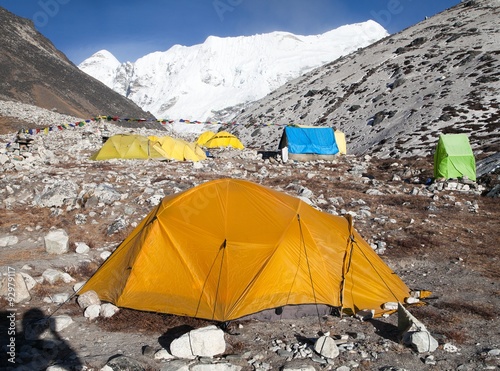 Base Camp of Island Peak (Imja Tse) near Mount Everest photo