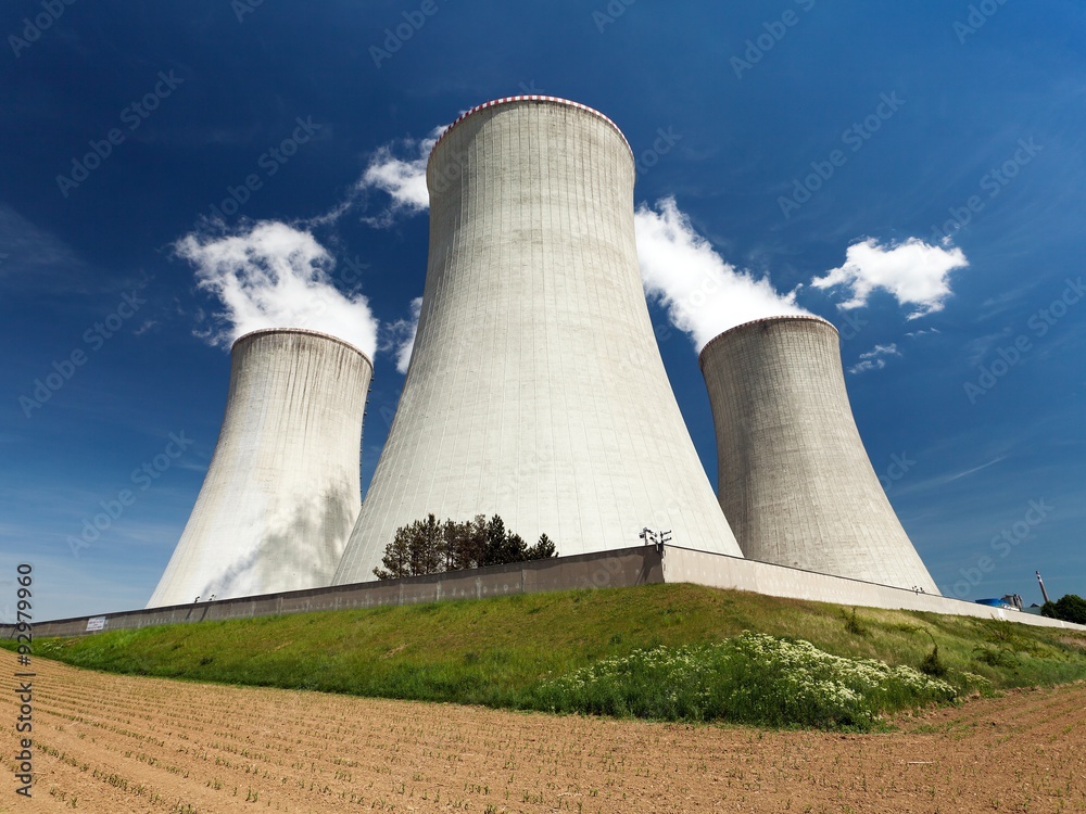 Nuclear power plant and cooling towers Nuclear power plant and cooling towers