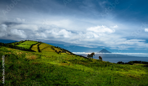 Landscape of Azores Islands...