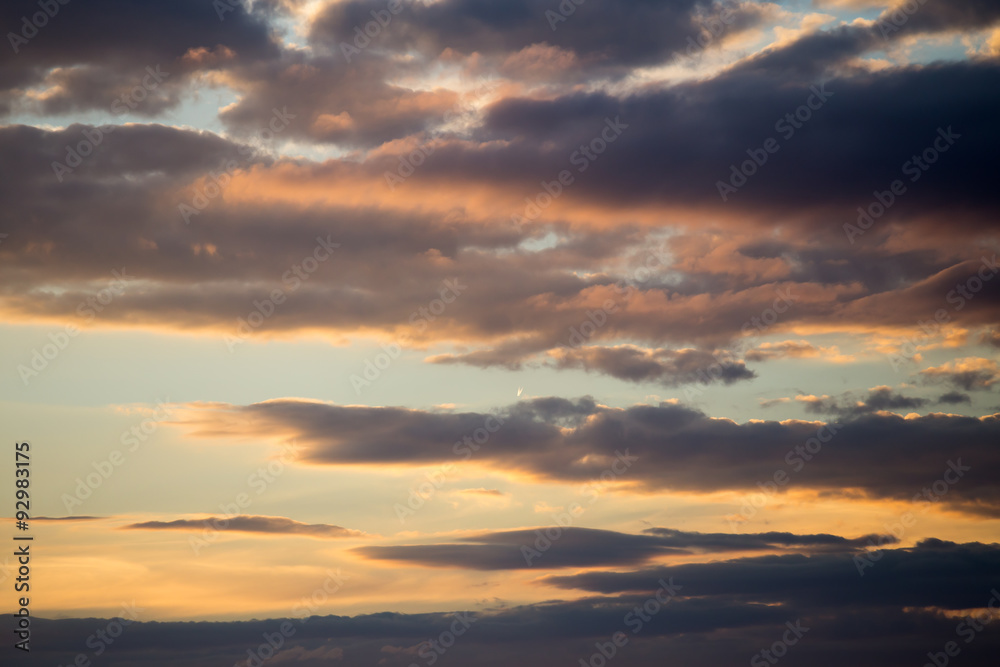 Sky with clouds