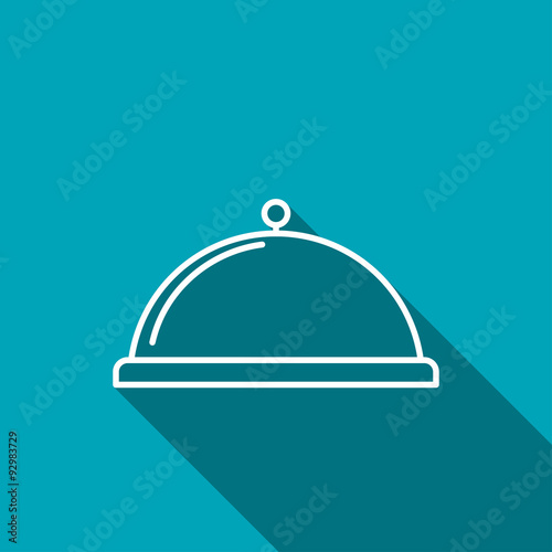 Food platter serving sign icon