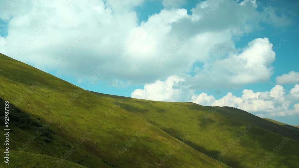 Time lapse of clouds in beautiful green mountains Time lapse of clouds in beautiful green mountains