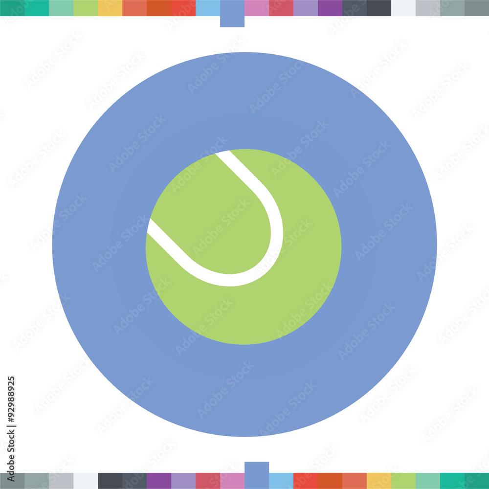 Tennis ball icon.