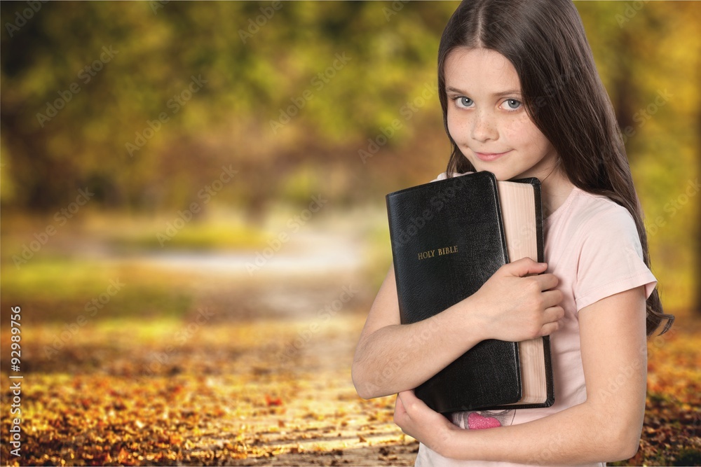 Fototapeta premium Child Bible.