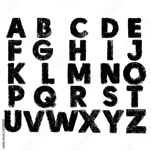  coal letters sketch