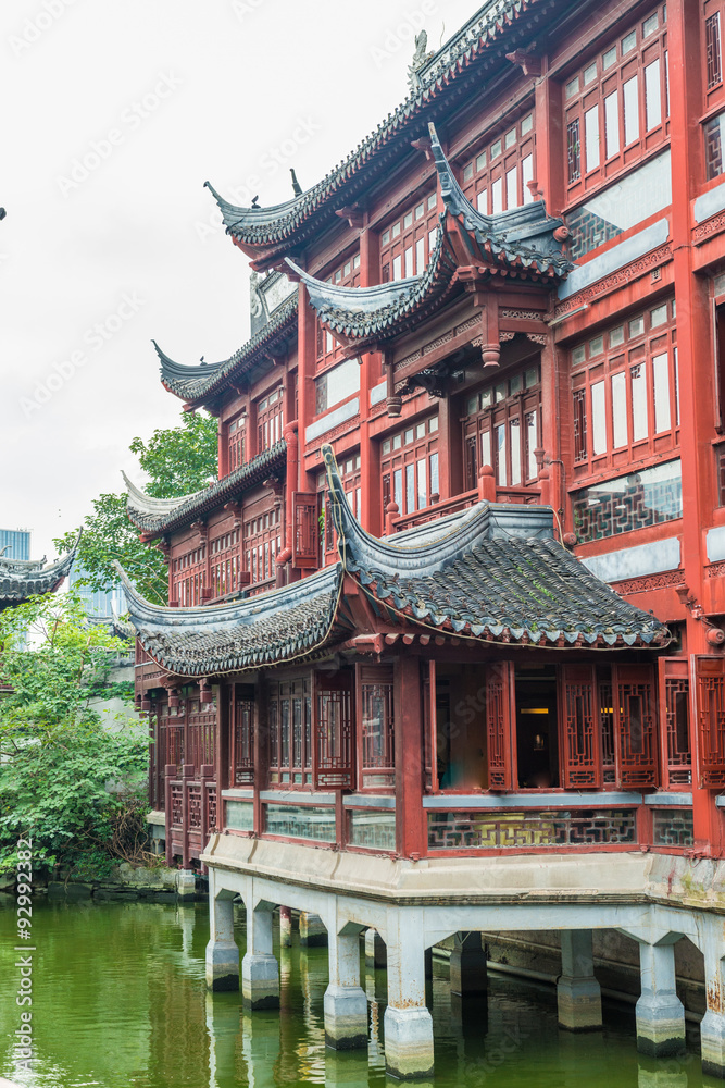 Shanghai yuyuan garden traditional Building